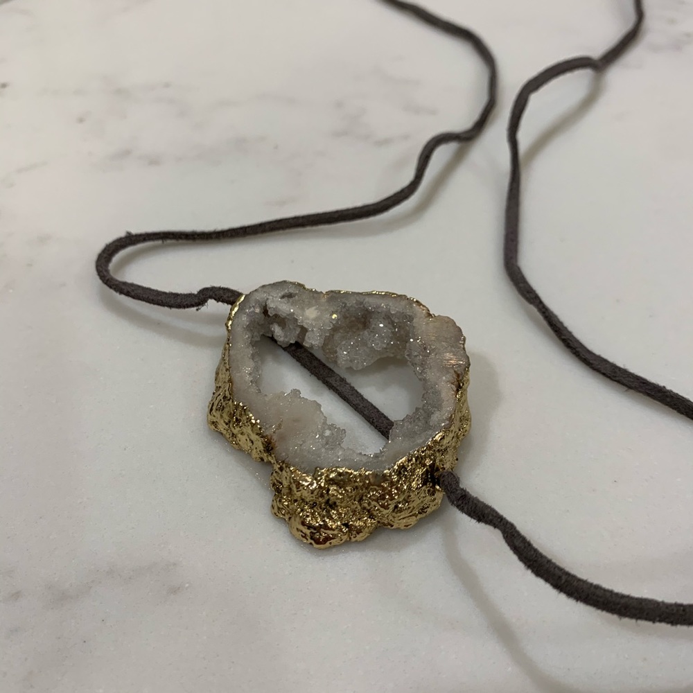 Druzy Geode wrap bracelet
